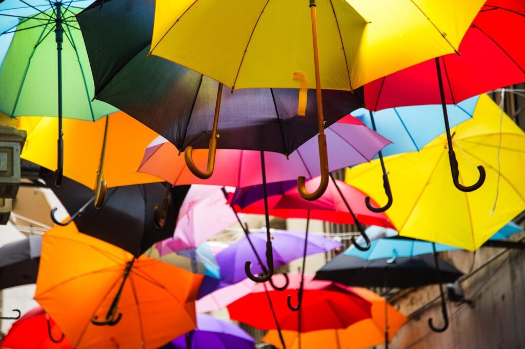 umbrella, landscape, red, winter, umbrella, umbrella, umbrella, umbrella, umbrella