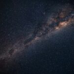 A breathtaking view of the Milky Way galaxy sparkling in the night sky over Punta Ballena, Uruguay.